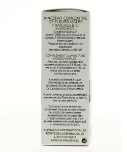 Bouleau Fleurs Mâles (Betula pendula flores males) bourgeon unitaire BIO, 50 ml